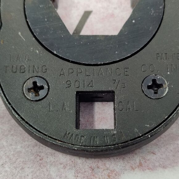 TAC Tubing Appliance 9014 7/8” Drive Ratcheting Crowsfoot 3/8” Drive **READ** - Picture 2 of 8